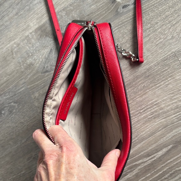 Michael Kors Vibrant Red Crossbody Bag - Picture 3 of 6
